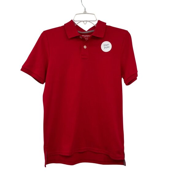 Arizona Other - Arizona Boys L 14/16 Red Flex Polo Shirt New No Tags